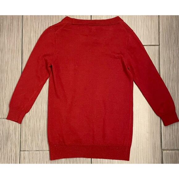 J Crew Woman’s Dark Cherry Merino Wool Crewneck Sweater Size XS RN77388 - Picture 3 of 5
